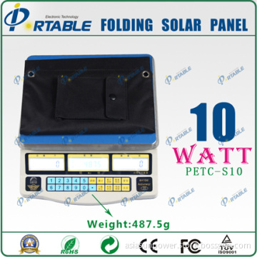 10W Foldable Solar Charger for Nokia/Samsung/Moto/Sonyericsson (PETC-S10)